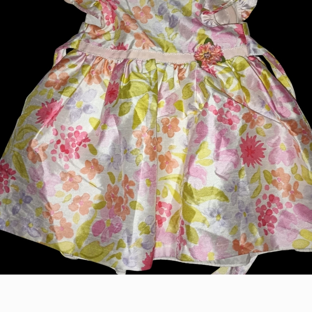 Marmellata Pink and Green Ruffled Tiered Sundress